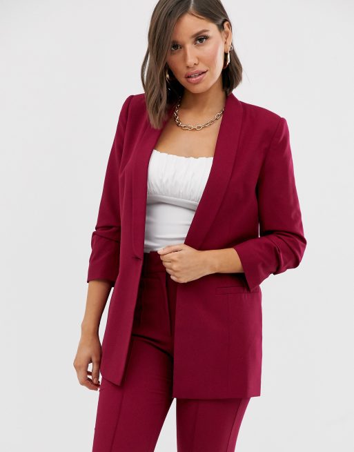 Ensemble tailleur bordeaux outlet femme