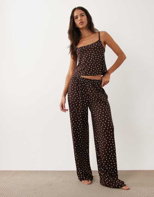 ASOS DESIGN Mix & Match canottiera del pigiama con stampa cuori cioccolato, 3 di 4