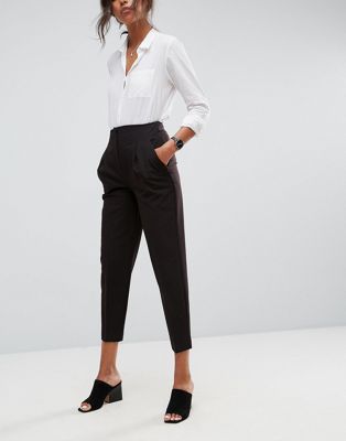 what top to wear with cigarette trousers
