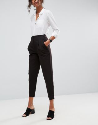 what top to wear with cigarette trousers