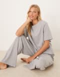 [ASOS DESIGN] ASOS DESIGN Mix & Match cotton oversized pyjama tee in grey M Grey