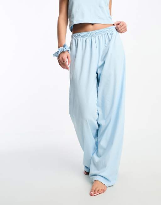 Light blue women's online pajama set