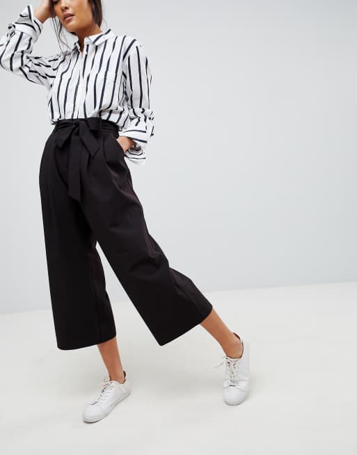 ASOS DESIGN mix & match culotte with tie waist, 4 of 4
