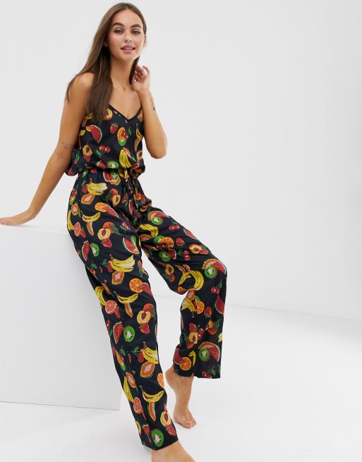 ASOS DESIGN - Mix & match - Débardeur et pantalon de pyjama à imprimé fruits, 2 de 3