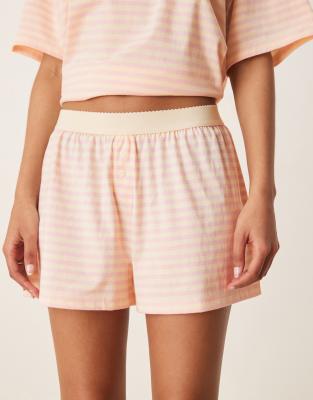Asos Design Mix & Match Flippy Pajama Short In Pink