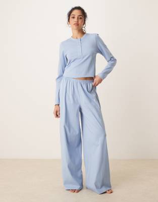 Asos Design Mix & Match Henley Pajama Top