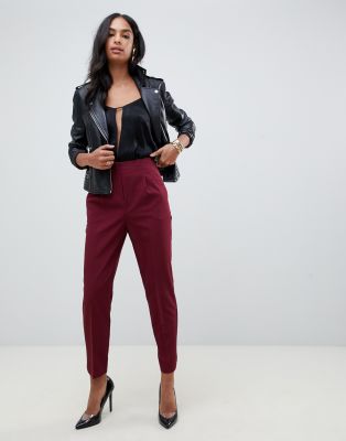 high rise cigarette pants