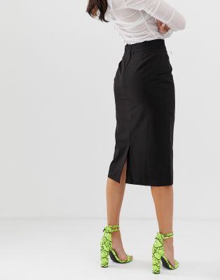 pencil skirt with back split