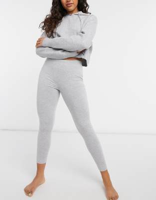 ASOS DESIGN mix & match jersey pajama leggings in cream