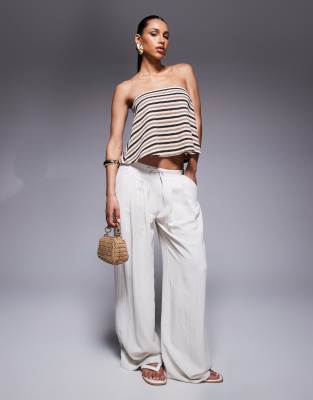 Asos Design Mix & Match Knit Relaxed Fit Bandeau Top