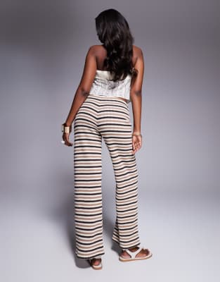 ASOS DESIGN MIX & MATCH KNIT WIDE LEG PULL ON PANTS 