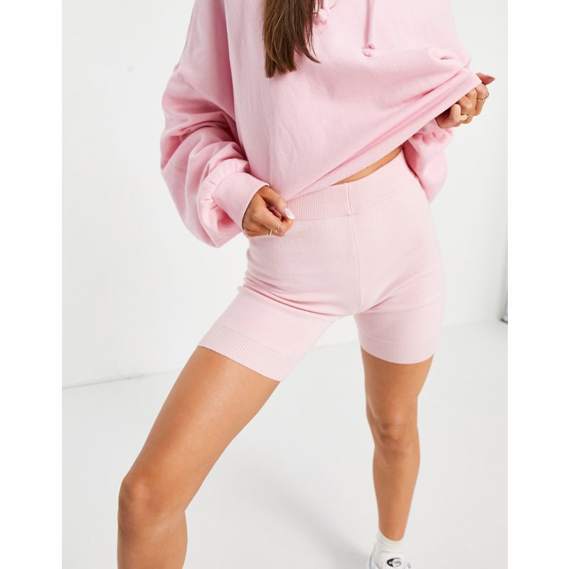 Abbigliamento da casa Donna DESIGN - Mix & Match - Leggings corti premium da casa in maglia, colore rosa