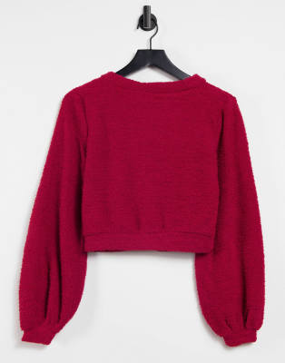 asos red cardigan