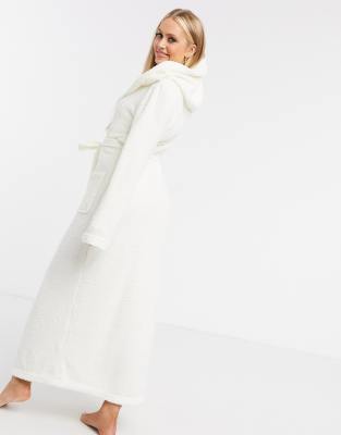 fluffy maxi robe
