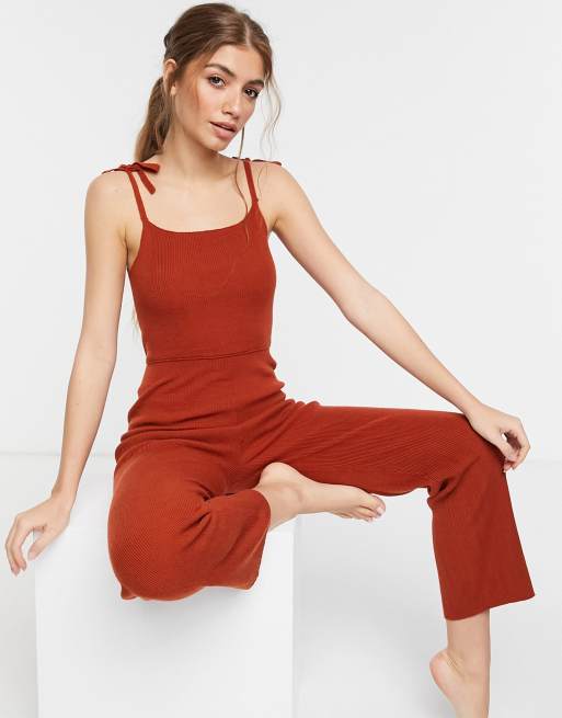 Knitted 2024 lounge jumpsuit