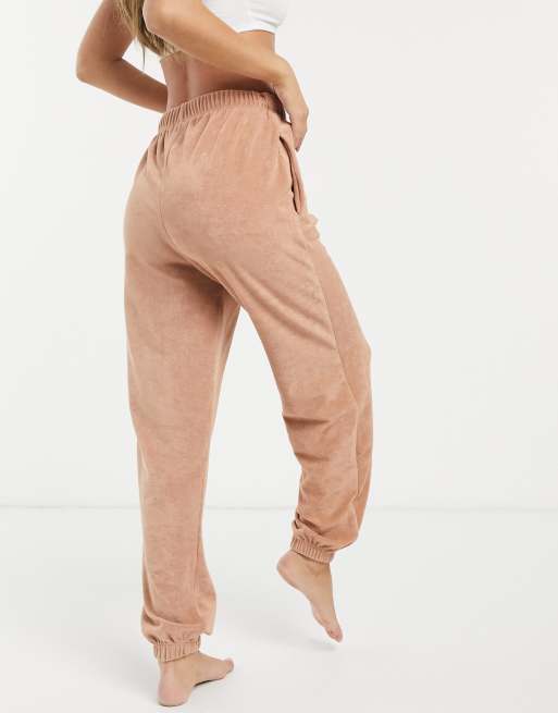 Terry cloth 2024 sweatpants womens