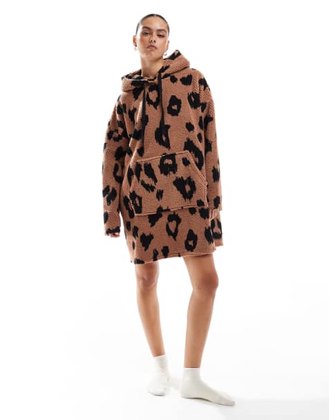 ASOS DESIGN mix & match loungewear in leopard print - view 1