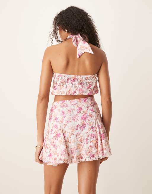ASOS DESIGN - Mix & Match - Minigonna a godet con stampa a fiori, 4 di 5
