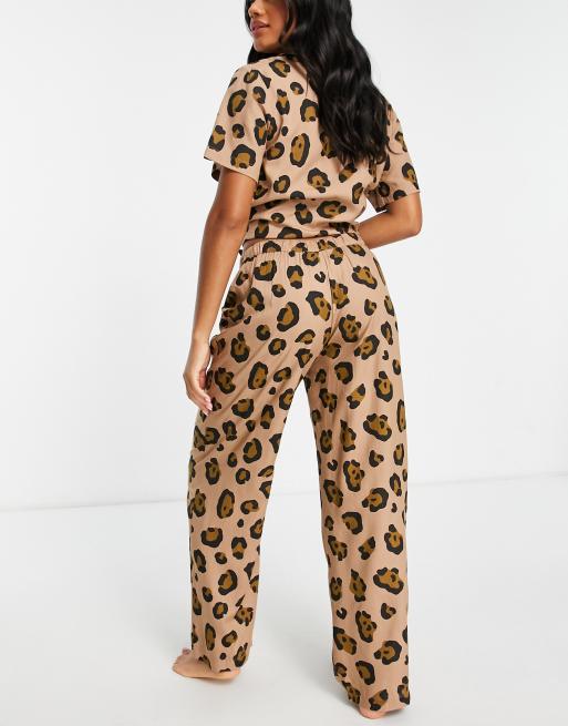 Asos leopard print pyjamas sale