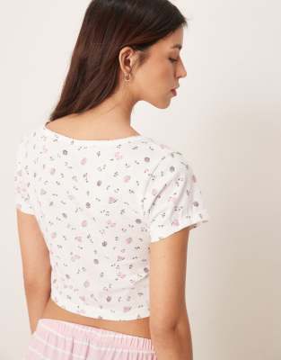 ASOS DESIGN MIX & MATCH PAJAMA TEE 