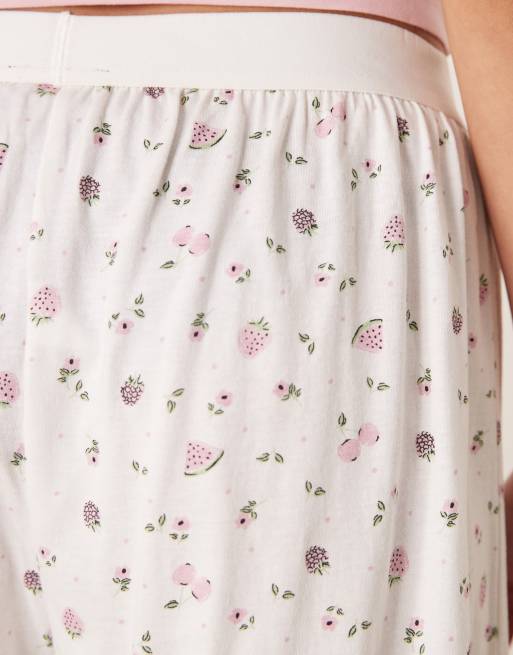 ASOS DESIGN - Mix & Match - Pantaloni del pigiama con stampa di frutti e fiorellini, 4 di 4