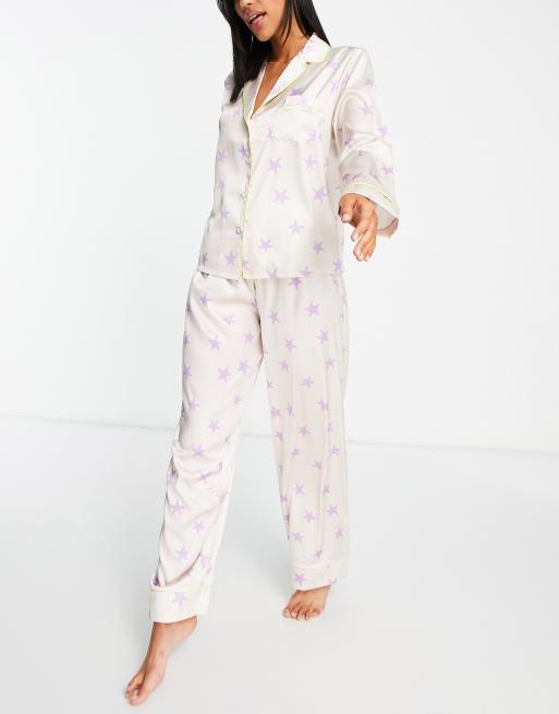 Satin discount star pyjamas