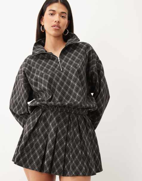 ASOS DESIGN Mix & Match set in brushed blue argyle - view 1