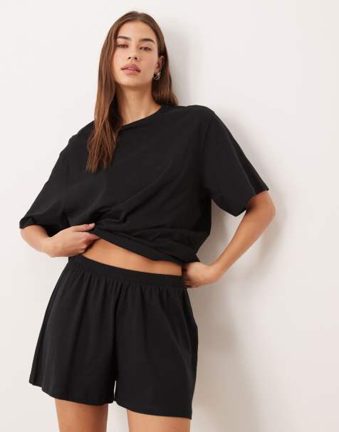 ASOS DESIGN - Mix & match - Short de pyjama en coton - Noir - view 1