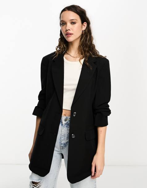 Black womens blazer clearance sale