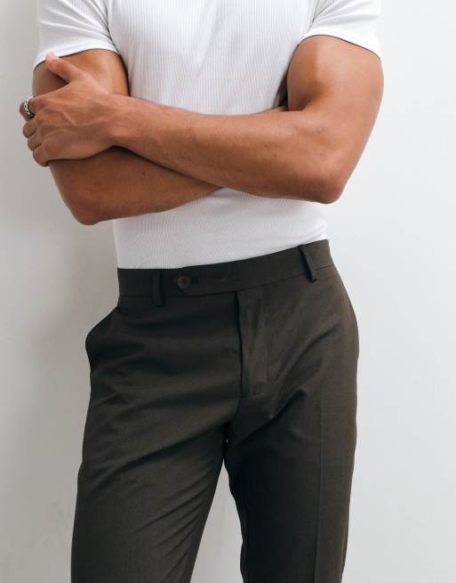 ASOS DESIGN Mix & Match slim suit pants in brown, 2 of 5