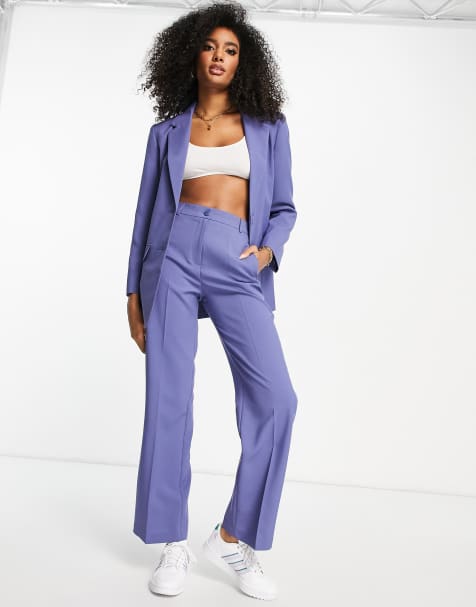 ASOS DESIGN Mix & Match straight leg suit trousers in indigo blue