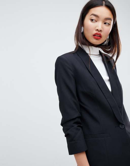 Asos women's black on sale blazer