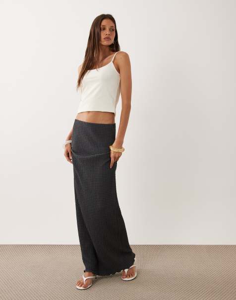 ASOS DESIGN - Mix & Match - Top et jupe longue - Bleu marine - view 1