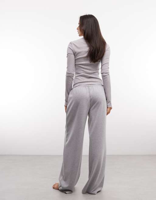 ASOS DESIGN Mix & Match trackies in grey marl, 4 of 4