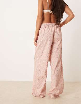 Asos Design Mix & Match Woven Pants In Pink