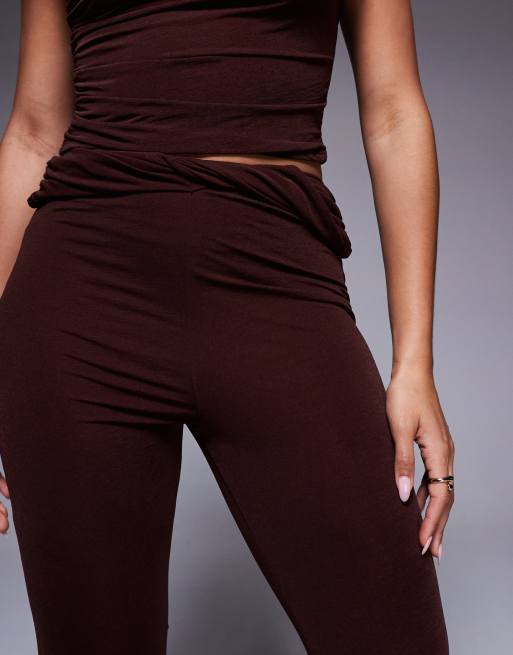 ASOS DESIGN - Mix og match - Chokoladebrune bukser med svaj og snoet talje, 3 af 5