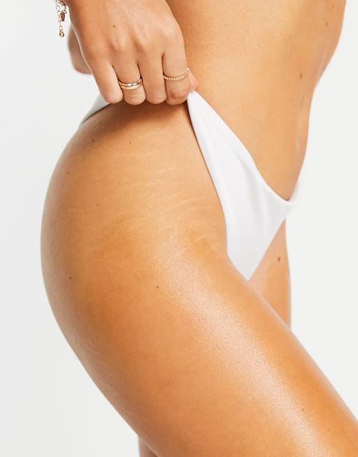 ASOS DESIGN - Mix og Match - Hvid bikini-g-streng med høj benskæring , 2 af 4