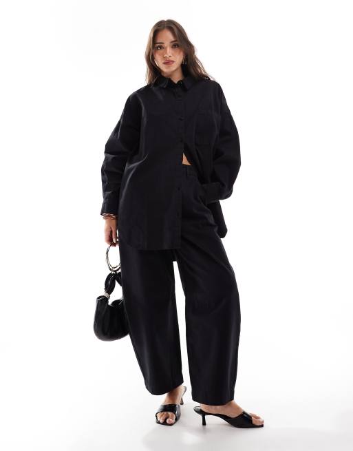 ASOS DESIGN - Mix og match - Sæt i forvasket sort