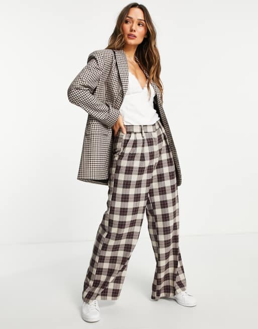 Asos check outlet trousers