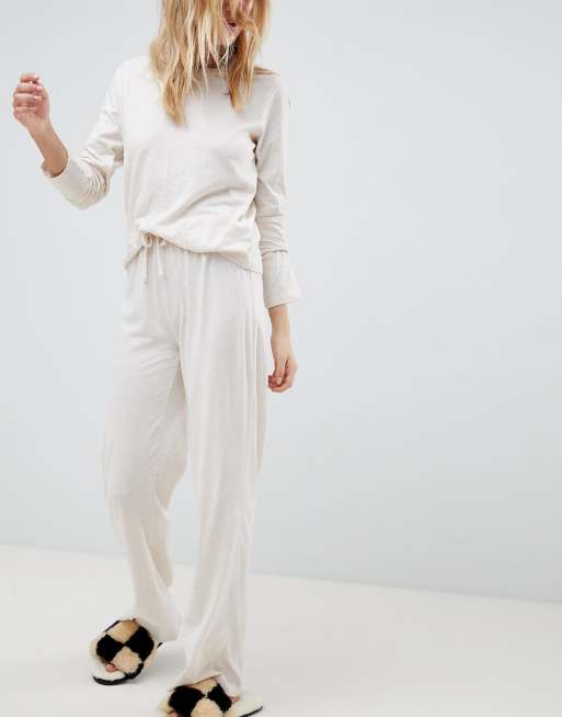 ASOS DESIGN – Mixa och matcha – Set med långärmad pyjamasöverdel och byxa, 3 av 3