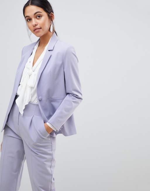 ASOS DESIGN – Grålila figursydd kostym att mixa och matcha, 2 av 3