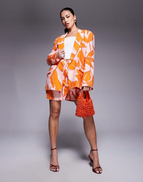 ASOS DESIGN – Mixa och matcha – Palmmönstrat set - view 1