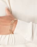 [ASOS DESIGN] ASOS DESIGN mixed chain watch strap in gold tone No Size GOLD