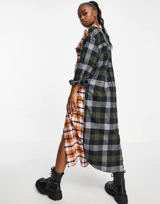 Asos best sale checkered dress