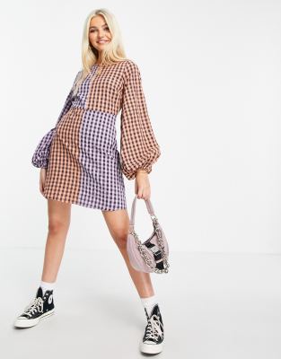 checkered dress asos