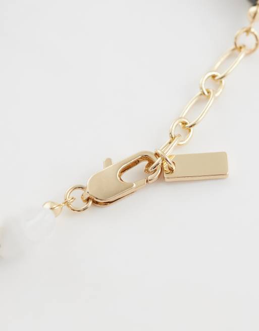 ASOS DESIGN mixed semi-precious chipping stone bracelet in multi, 3 of 3