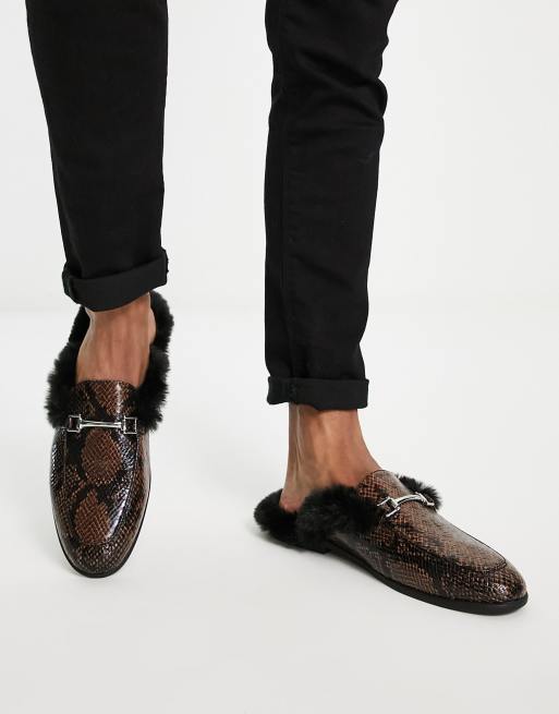 Mocassini con pelliccia best sale