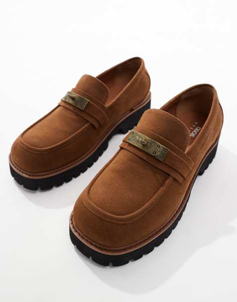 ASOS DESIGN - Mocassini chunky bianchi e color cuoio - view 1
