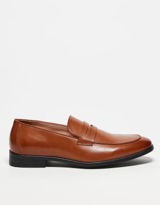 ASOS DESIGN - Mocassini color cuoio stile college - view 1
