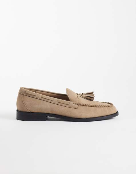 ASOS DESIGN - Mocassini color talpa con nappe e dettagli in pizzo - view 1